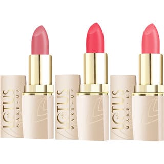 Lotus Herbals Makeup Pure Matte Lip Color  (pack of 3 different shades)