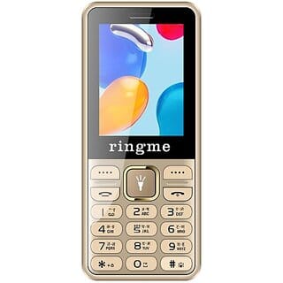 Ringme NINJA  (Dual Sim, 2.4 Inch Display, 3000mAh Battery, Gold)