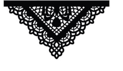 Brand Zero Die - Lace Frame For Envelope Metal Cutting Dies 8.0 x 15.0 CM