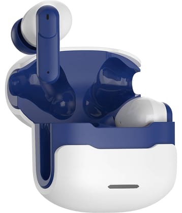 VEhop AIRBUDS LOW LATENCY Bluetooth True Wireless (TWS) In Ear 35 Hours Playback Powerfull bass,Fast charging IPX4(Splash & Sweat Proof) Blue