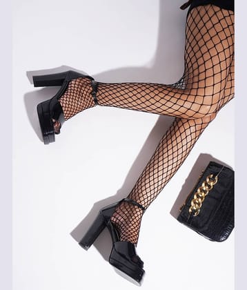 JM Looks Black Women's Sandal Heels