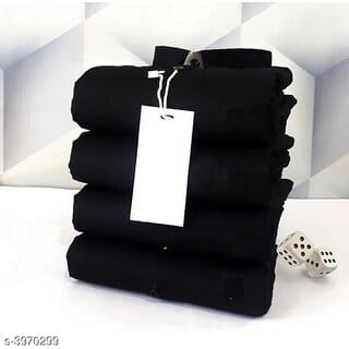 Baleshwar Men Black Solid Casual Shirt (Pack of 1 )