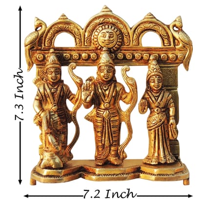 Brass Ram Darbar God Idol Statue | Premium Brass Religious Showpiece, Height : 7.3 Inch (BSMAS1394 J) Brass Ram Darbar God Idol Statue | Premium Brass Religious Showpiece, Height : 7.3 Inch (BSMAS1394 J)