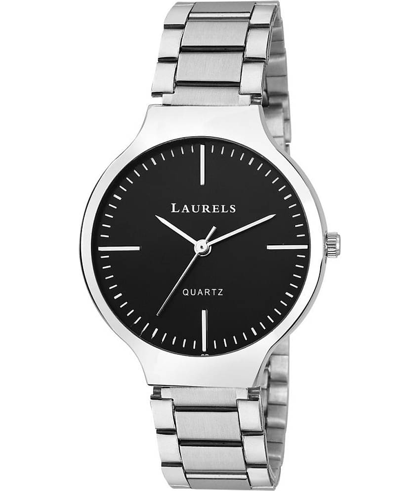 Laurels Black Color Analog Women's Watch With Metal Chain:  LWW-ALC-020707