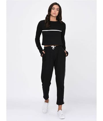 Rigo Women's Cotton Crop Top ( Black )