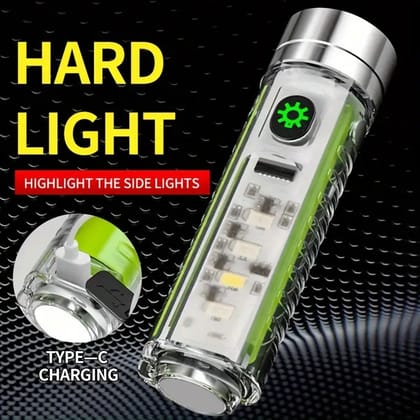 Pattern Flashlight USB Flashlight Rechargeable LED Torch Light (1 Pc) Pattern Flashlight USB Flashlight Rechargeable LED Torch Light (1 Pc)