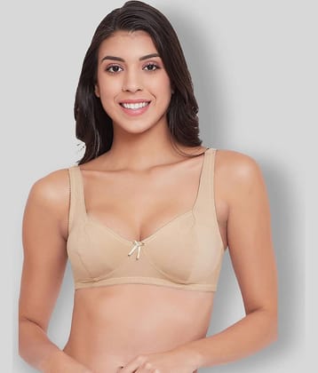 Clovia Cotton Non Padded Women's Everyday Bra ( Beige )
