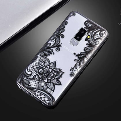 Retro Vintage Floral Lace Case-Samsung Galaxy S9