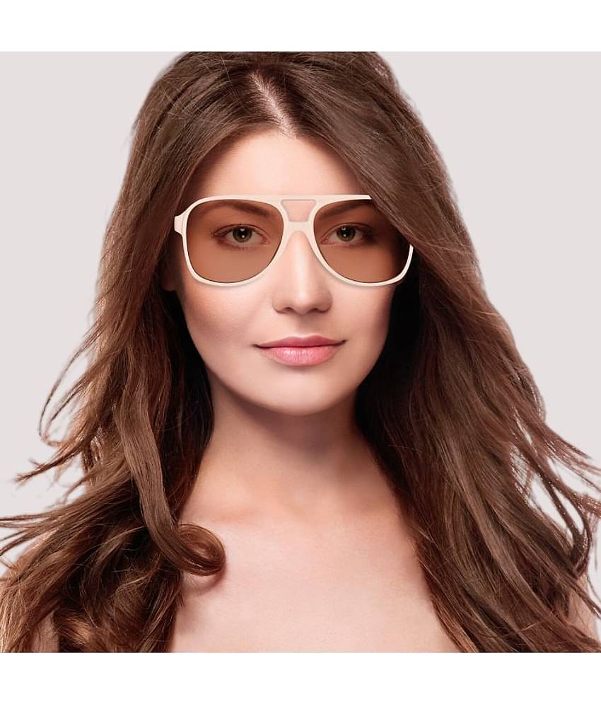 Peter Jones Cream Pilot Sunglasses ( Pack of 1 )