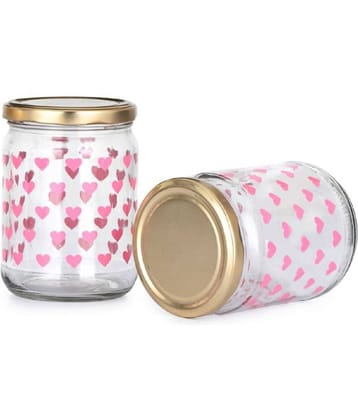 Somil - Transparent Glass Spice Container ( Set of 2 )