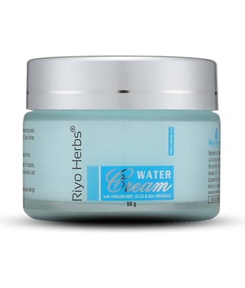 Riyo Herbs Water Cream | With Vitamin E, Hyaluronic Acid & Aloe Vera Extracts - 50gm