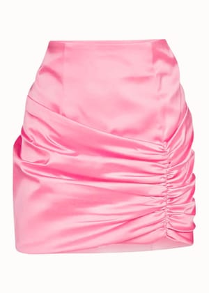 Rose Ruched Skirt-XXS