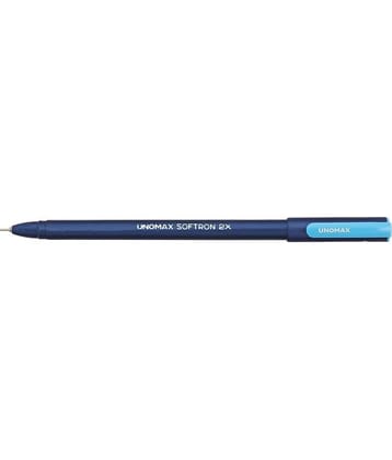 UNOMAX Softron 2X Blue Ball Pen (Pack of 30, Blue)
