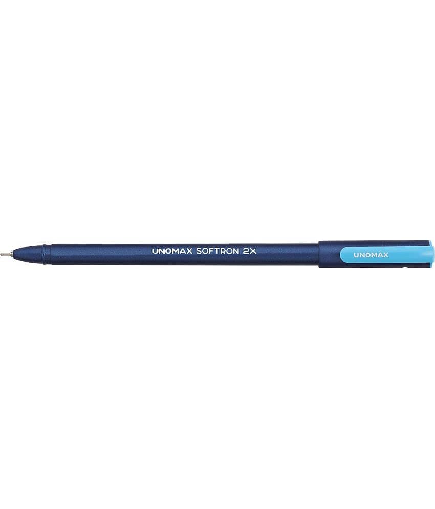 UNOMAX Softron 2X Blue Ball Pen (Pack of 30, Blue)
