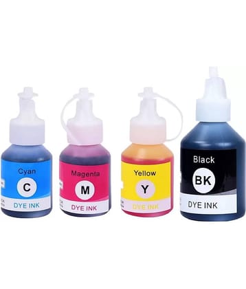 zokio DCP-T500 BROTHER Multicolor Pack of 4 Cartridge for Brother BT5000 & BT6000BK use printer DCP-T300, DCP-T500, DCP-T700W, MFC-T800W