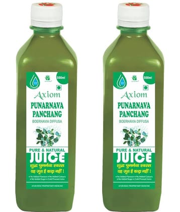 Jeevanras Punernava Juice 500 ml (Pack of 2)| 100% Natural WHO-GLP,GMP,ISO Certified Product