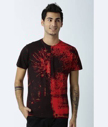 Huetrap Pack of 1 Cotton Regular Fit Men's T-Shirt ( Red )