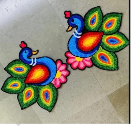 Cornar mat rangoli  2 ft