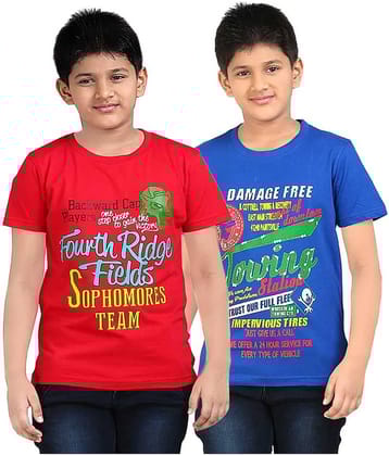 Dongli Pack of 3 Boys Cotton T-Shirt ( Multi Color )