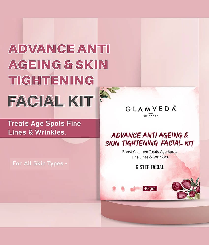 Glamveda Skin Tightening 3 Times Use Facial Kit For All Skin Type Aloe Vera 40 ( Pack of 1 )