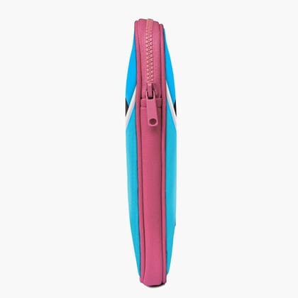 "Stipe Shade Blue and Black" Laptop Sleeves: Bold Modern Design for Every Size-15" / Pink