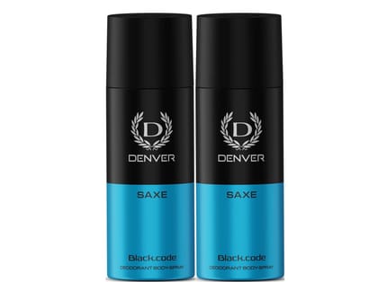 DENVER Saxe Long Lasting Deodarant  for Men & Boys - 150ml (Pack of 2) 