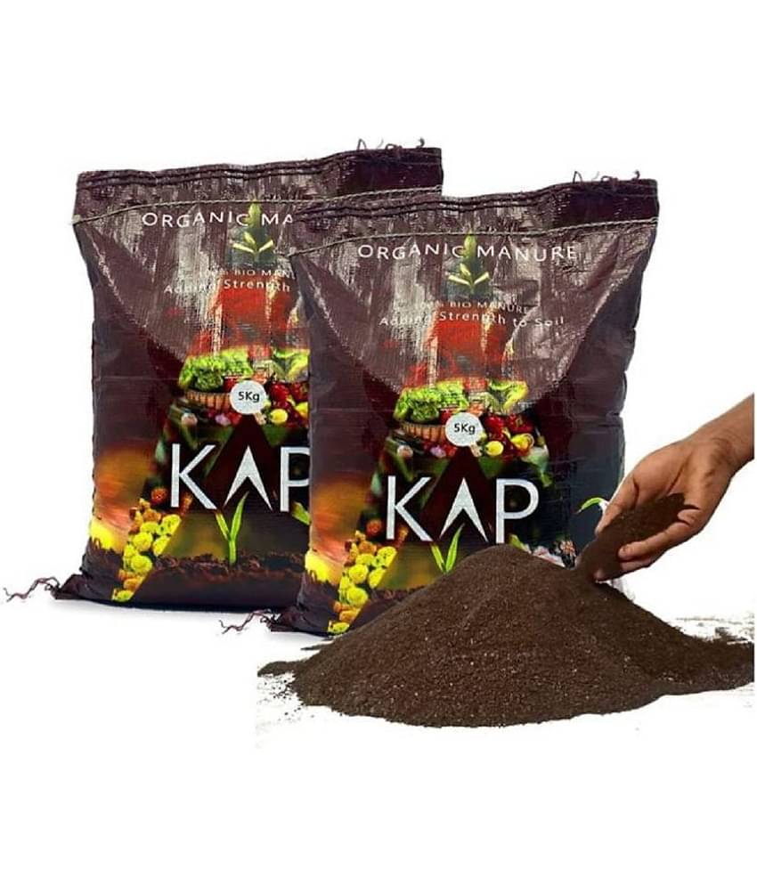 KAP Organic Bio Manure for Home and Kitchen Garden Plants - 10 KG (5kg X 2)