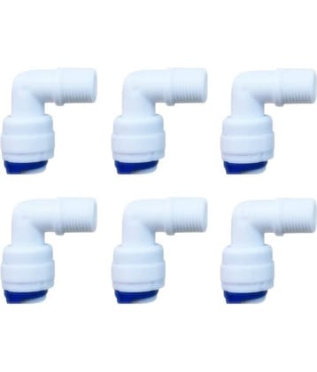 Roservice - Elbow Connector 1/8" 6 Pcs For Membrane Housing For Reverse Osmosis,Ro,Uv