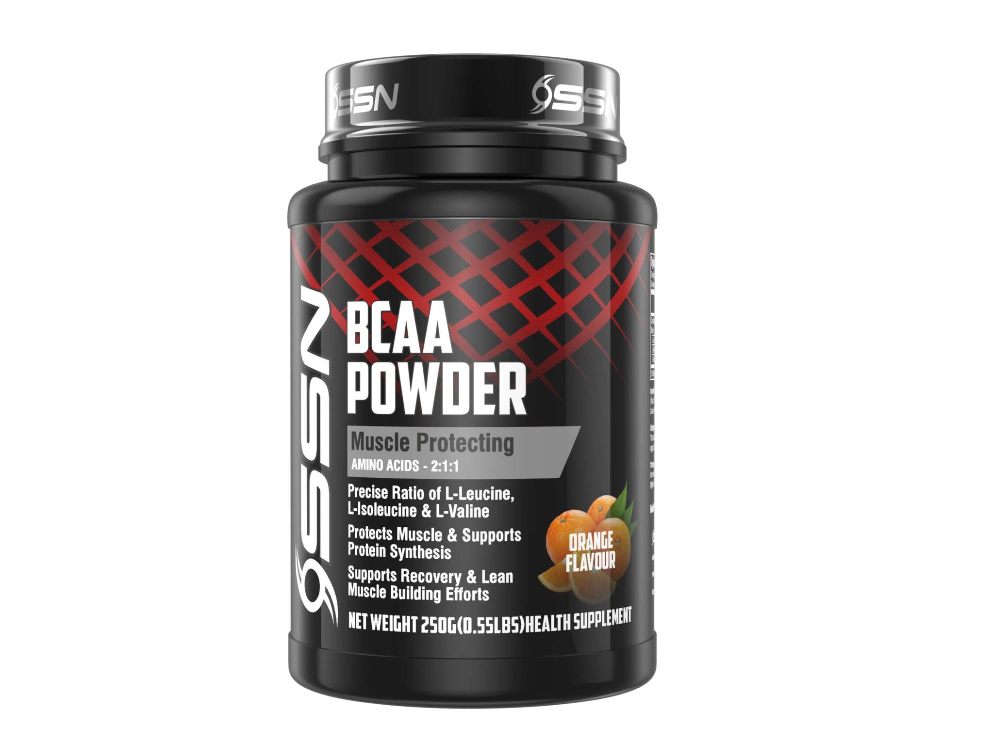 OSSN Bcaa Powder, 5g Bcaas In 2:1:1 Ratio, 41 Servings, For Muscle Recovery & Endurance, Intra Workout, (250gm, Orange)