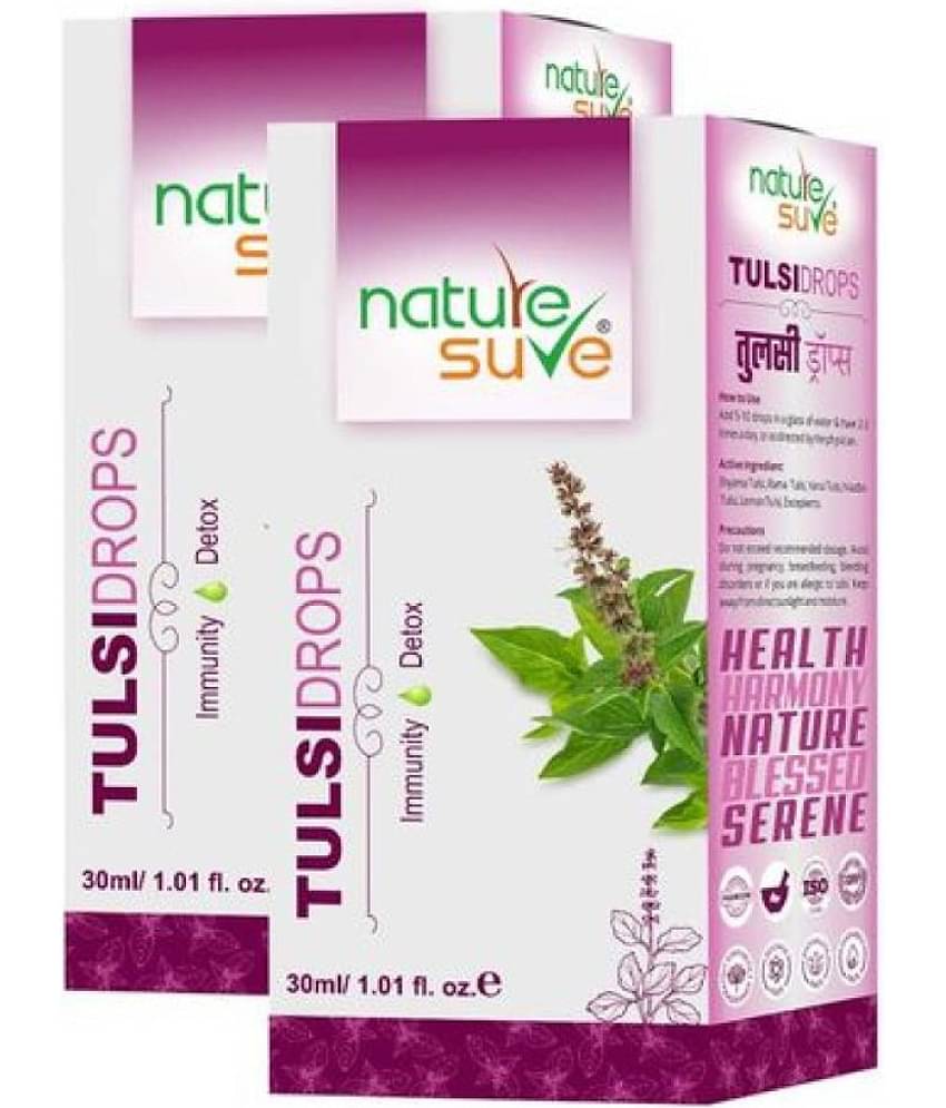 Nature Sure Tulsi Drops for Immunity and Detox in Men & Women - 60ml
