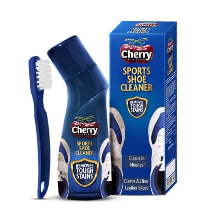 Cherry Blossom Sports Shoe Cleaner With Free Brush, Cleans All Non, Leather Shoes In Minutes, 75Ml