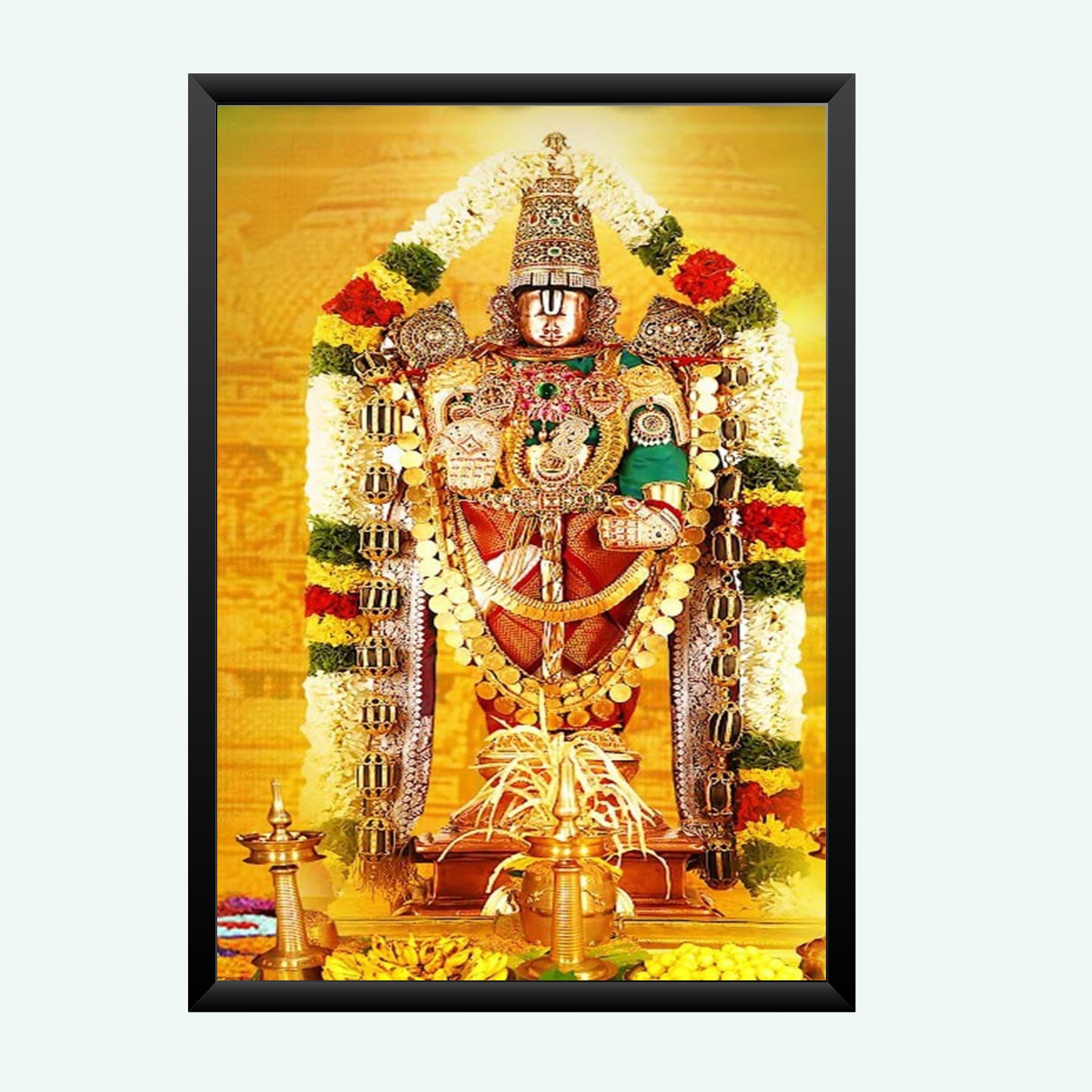 NOKKES tirupati blalaji Venkateswara tirupati blalaji Photo Frames Religious Photo frame 5X7 Inch Photo Frame_AQW31