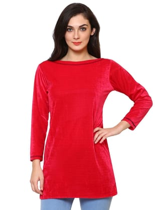 Klamotten Women's Velvet full Sleeves Top WD5C
