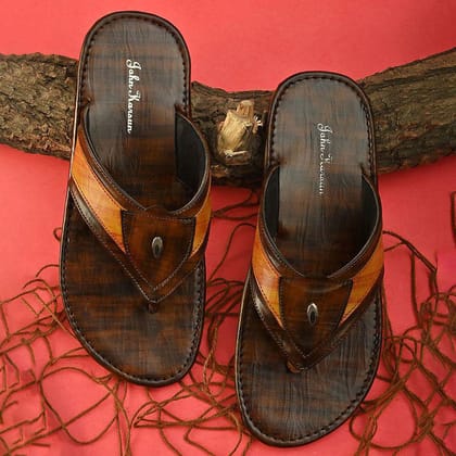 John Karsun Brown Flip Flops - None