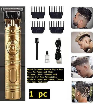Multi Deal Hair Trimmer Gold Cordless Beard Trimmer With 60 minutes Runtime
