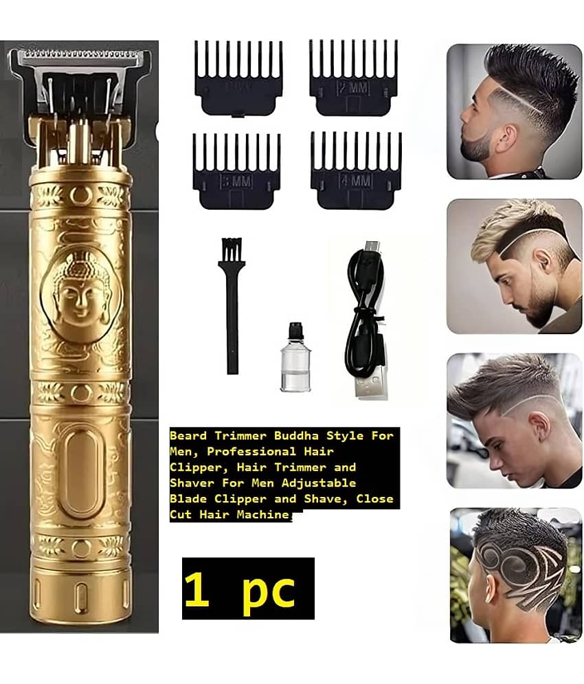 Multi Deal Hair Trimmer Gold Cordless Beard Trimmer With 60 minutes Runtime