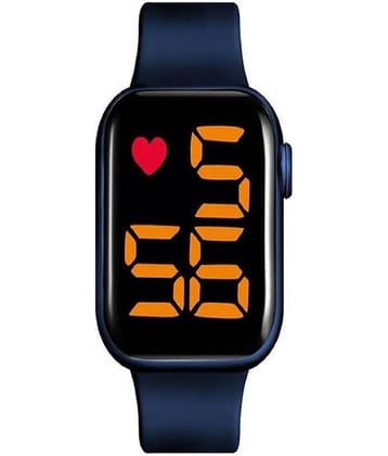 Renaissance Traders Blue Silicon Digital Womens Watch