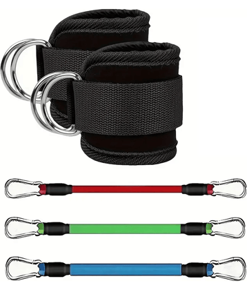 Shopeleven Resistance Bands Set Stretchy Ankle Straps Resistance Bands