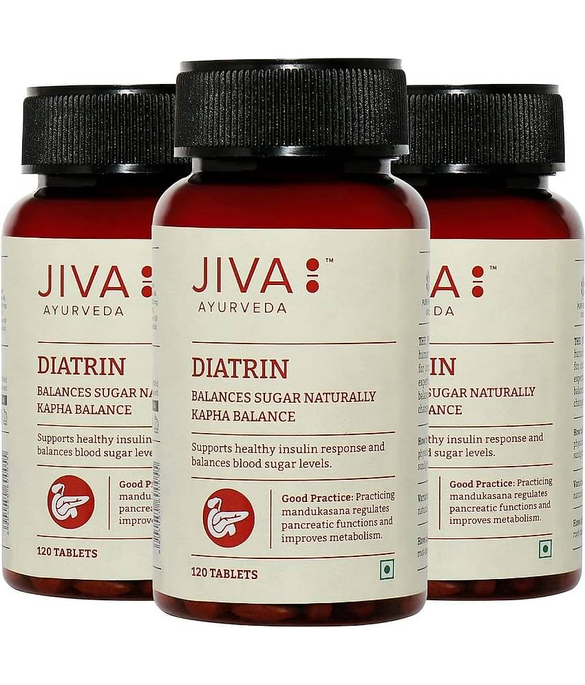 Jiva Diatrin Tablets For Diabeties -120 Nos(Pack of 3)