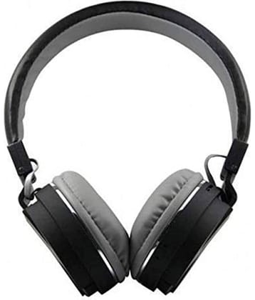 Neo SH 12 On Ear Bluetooth Headphone 8 Hours Playback IPX4(Splash & Sweat Proof) Active Noise cancellation -Bluetooth Black