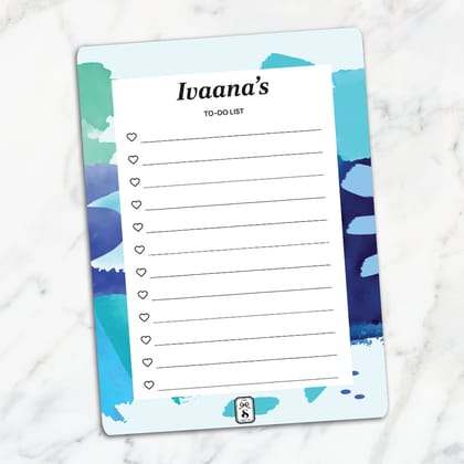 Whimsy Washes To-Do List-Blue / Magnet