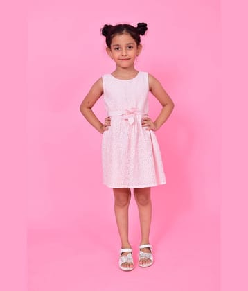 NUEVOSKIDDOS 100% Cotton A-line For Girls ( Pack of 1 , Pink )