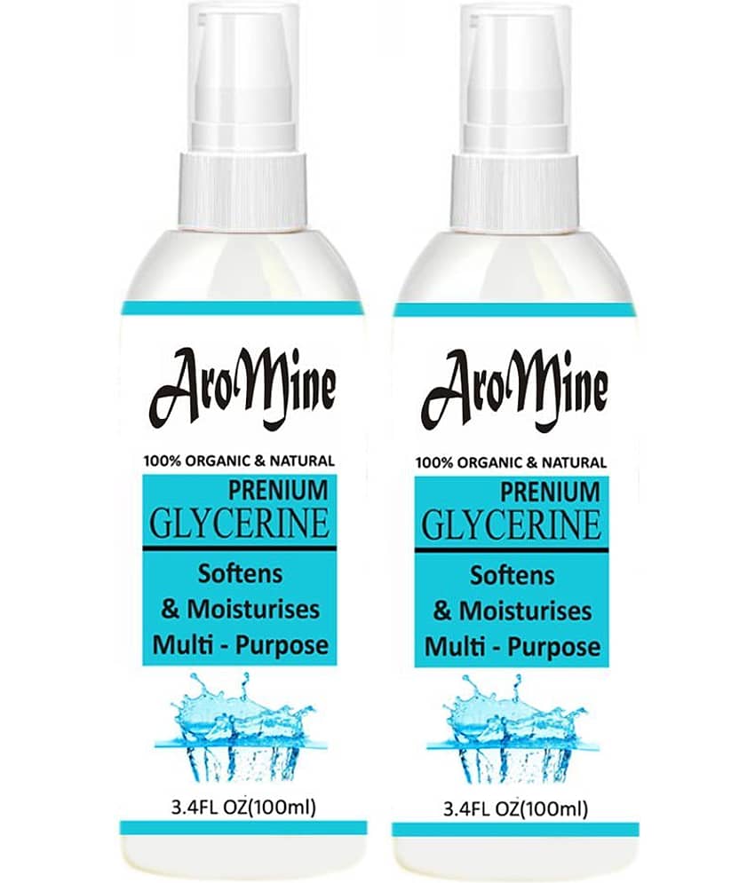 Aromine Glycerin(Skin Care) Moisturizer Cleanser 200 mL Pack of 2
