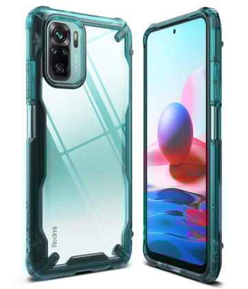 (Refurbished) Redmi Note 10 / Redmi Note 10S Back Cover Case | Fusion X - Turquoise Green