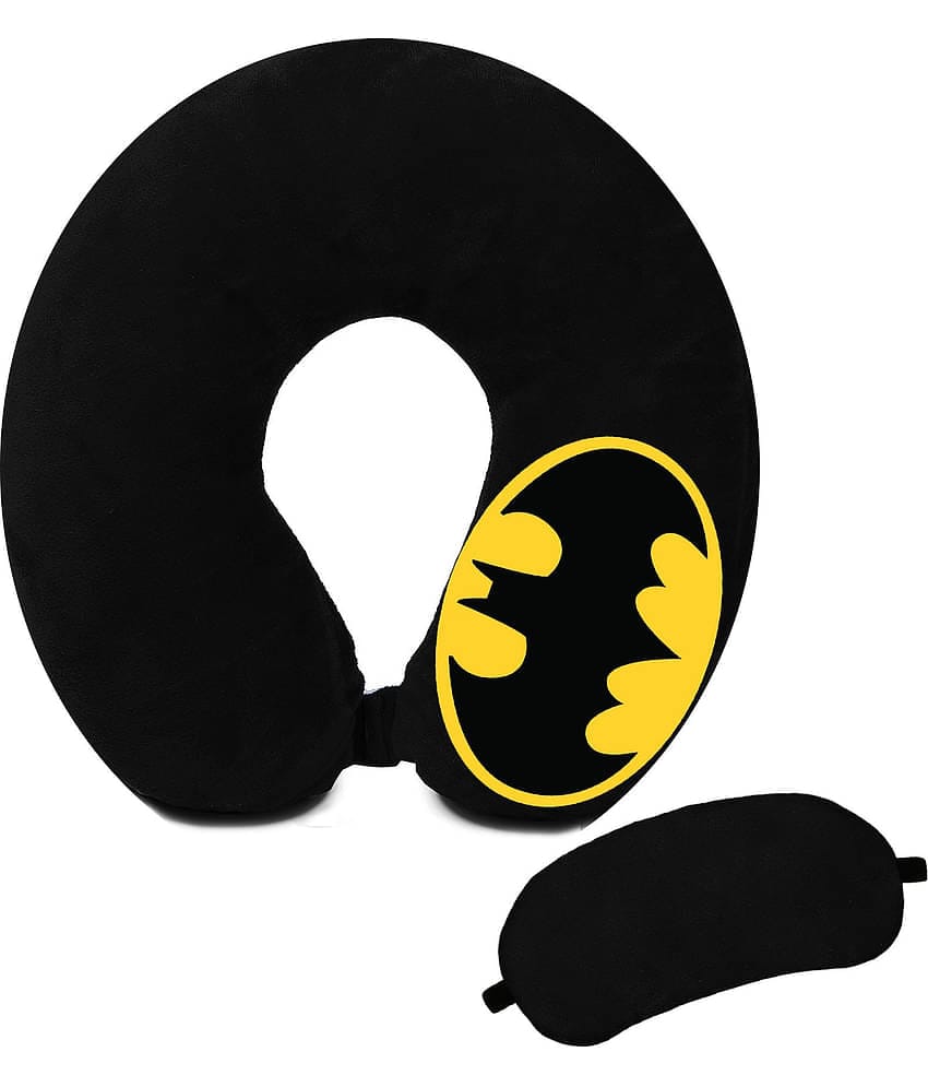 JUZZII Black Neck Pillow,Eye Shade ( Pack of 2 )