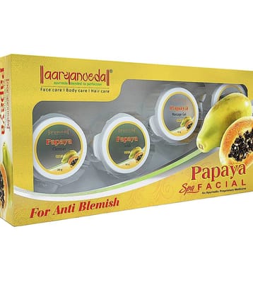 Aaryanveda Papaya Facial Kit ,Skin Brightening & Revitalizing Treatment for a Glowing Skin, 210g