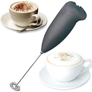 Electric Battery Operated Coffee Bitter Stainless Steel Mini Classic Sleek Design Hand Blender Mixer (Multicolour)