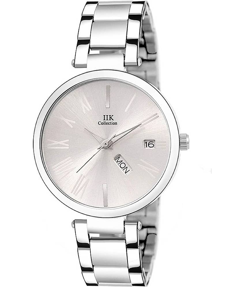 IIK COLLECTION Stainless Steel Round Womens Watch