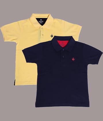 NEUVIN Pack of 2 Baby Boys Cotton Blend Polo T-Shirt ( Multi )