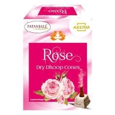 Patanjali Rose Dry Dhoop Cones 20N Patanjali Rose Dry Dhoop Cones 20N